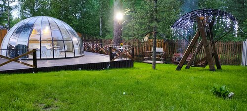 Глэмпинг Гармония Купольный прозрачный дом